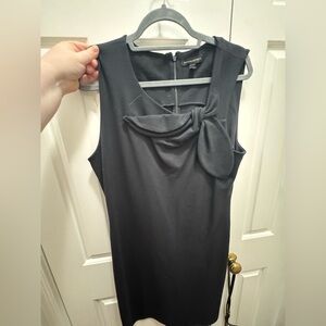 Black Banana Republic sheath dress with tie detail